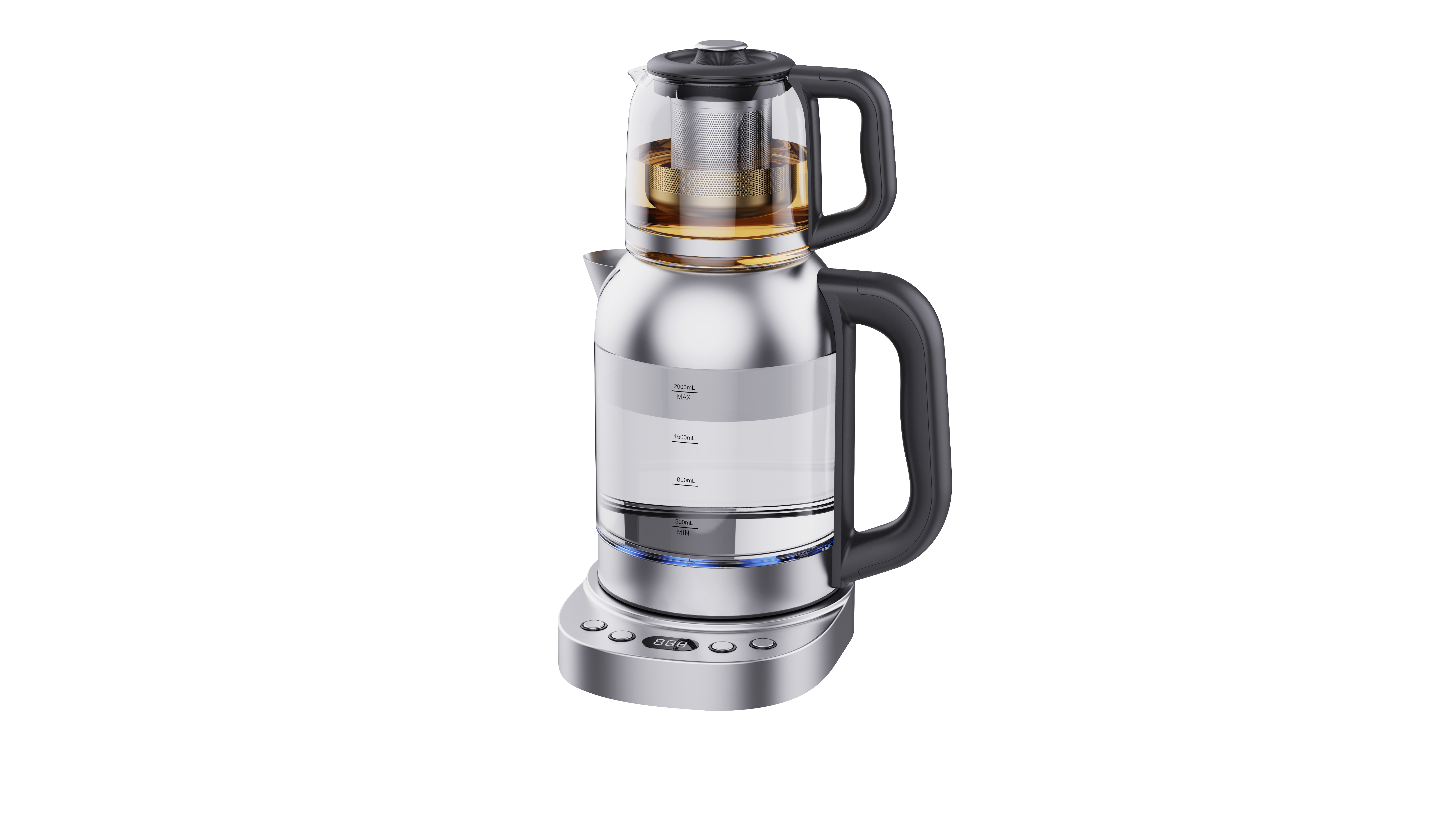Anawnas Smart Tea Maker - Samovar TEA001 2L 1800W with 1L Teapot, Temperature Control, and Auto Shutoff